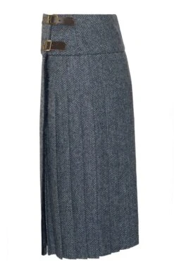 Ladies Long Tweed Kilt -Denim Dreams Store TQ11345STREAMBCORN 1