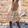 Ladies Harris Tweed Kilt -Denim Dreams Store TQ11346MOSSEDIRIS
