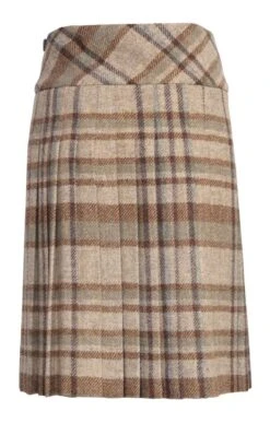 Ladies Harris Tweed Kilt -Denim Dreams Store TQ11346MOSSEDIRIS 3