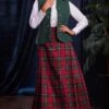 Full Length Kilt 2 Full Length Kilt -Denim Dreams Store TQ11505MUTEDRED