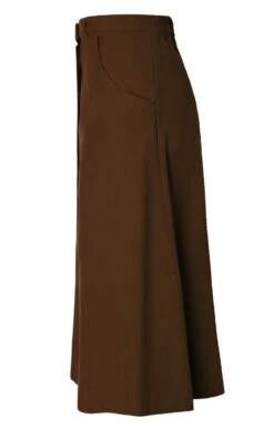 Ladies Moleskin Long Skirt -Denim Dreams Store TQ12016DARKTAN 2