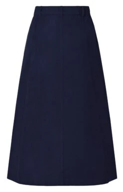 Ladies Moleskin Long Skirt -Denim Dreams Store TQ12016NAVY 3