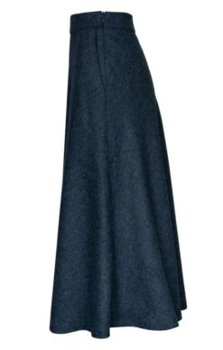 Ladies Tweed Swing Skirt -Denim Dreams Store TQ12150MIDNIGHTBLUEHB 1