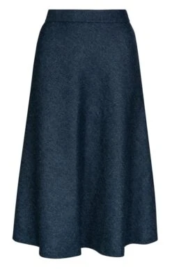 Ladies Tweed Swing Skirt -Denim Dreams Store TQ12150MIDNIGHTBLUEHB 2