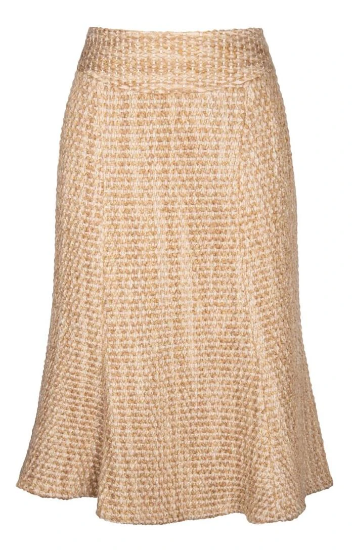 Midi Fluted Bouclé Skirt 4 Midi Fluted Bouclé Skirt - Image 2
