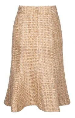 Midi Fluted Bouclé Skirt 9 Midi Fluted Bouclé Skirt -Denim Dreams Store TQ12180PEARLSHIMMER 3