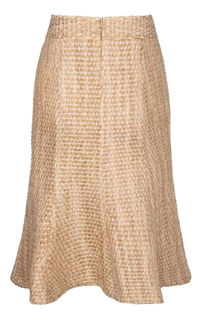 Midi Fluted Bouclé Skirt 6 Midi Fluted Bouclé Skirt - Image 4