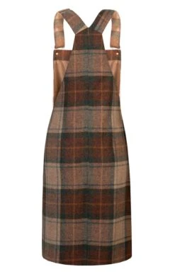 Ladies Tweed Pinafore Dress -Denim Dreams Store TQ12302CHESTNUTPINECHK 2
