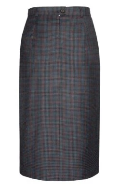 Ladies Invert Pleat Skirt -Denim Dreams Store TQ20050CHARCOALGC 2 1