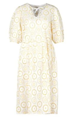 Ladies Barbour Edis Dress -Denim Dreams Store TQ22029WHITESUNRISEYLW 3