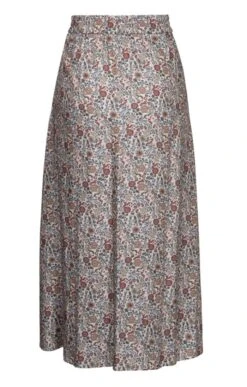 Ladies Floaty Print Skirt -Denim Dreams Store TQ22036CREAMRABBIT 3