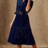Ladies Victorian Dress 1 Ladies Victorian Dress -Denim Dreams Store TQ22041NAVYVELVET