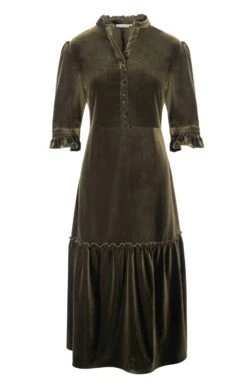 Ladies Victorian Dress -Denim Dreams Store TQ22041OLIVEVELVET 1