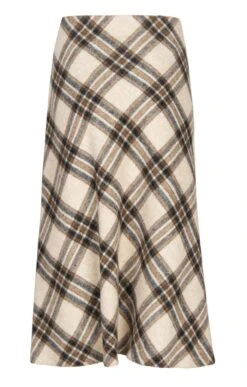 Ladies Wool Swing Skirt -Denim Dreams Store TQ22063ECRUETHNICCHK 2