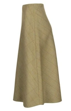 Ladies Wool Swing Skirt -Denim Dreams Store TQ22063WINDOWPANE 1