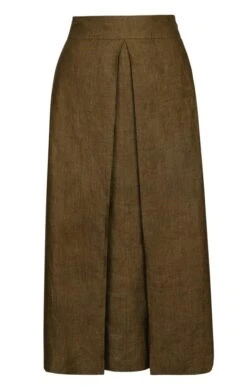 Ladies Linen Lomond Skirt 13 Ladies Linen Lomond Skirt -Denim Dreams Store TQ22102KHAKI 1