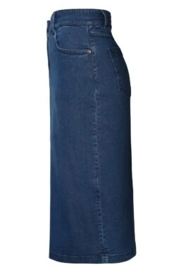 Ladies Denim Pencil Skirt -Denim Dreams Store TQ23009INDIGO 2