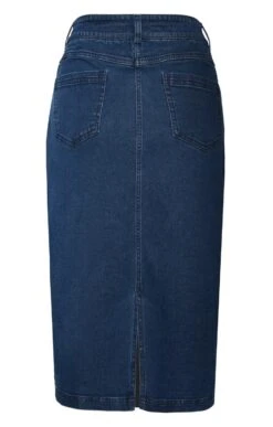 Ladies Denim Pencil Skirt -Denim Dreams Store TQ23009INDIGO 3