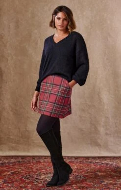 Ladies Tartan Mini Skirt
