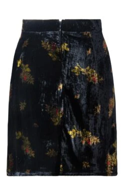 Ladies Velvet Mini Skirt -Denim Dreams Store TQ23096RAVENCHERRY 2