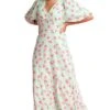Ladies Flower Print Dress 2 Ladies Flower Print Dress -Denim Dreams Store TQ23101CHARLEYFLYAWAYGRN