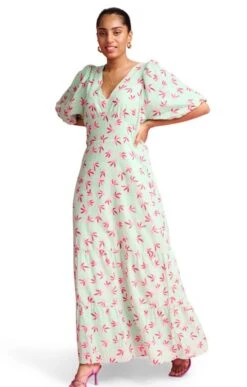 Ladies Flower Print Dress