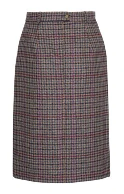 Ladies Tweed Invert Skirt -Denim Dreams Store TQ23102RIVERBERRYGUNCLUB 2