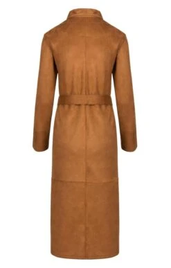 Ladies Faux Suede Dress -Denim Dreams Store TQ23107TAN 3