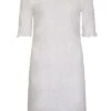 Ladies Embroidery Anglaise Dress -Denim Dreams Store TQ23171WHITE