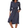 Ladies Crew Clothing Matilda Tiewaist Dress -Denim Dreams Store TQ23260ASHERBLUE