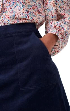 Ladies Crew Clothing Alice Cord Skirt -Denim Dreams Store TQ23270DKNAVY 2