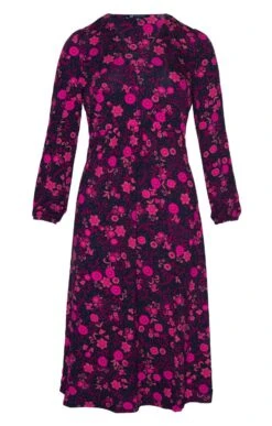 Ladies Crew Clothing Martha Floral Print Jersey Midi Dress