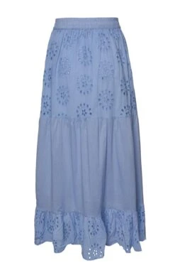 Ladies Broderie Anglaise Skirt 9 Ladies Broderie Anglaise Skirt -Denim Dreams Store TQ23311BLUE 2