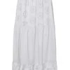 Ladies Broderie Anglaise Skirt -Denim Dreams Store TQ23311IVORY