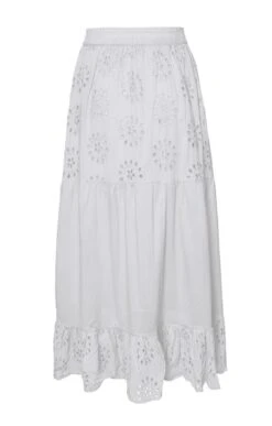 Ladies Broderie Anglaise Skirt 11 Ladies Broderie Anglaise Skirt -Denim Dreams Store TQ23311IVORY 2