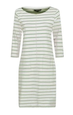 Ladies Stripe Patch Pocket Dress