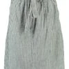 Ladies Stripe Tie Waist Skirt -Denim Dreams Store TQ23332NAVYWHITE