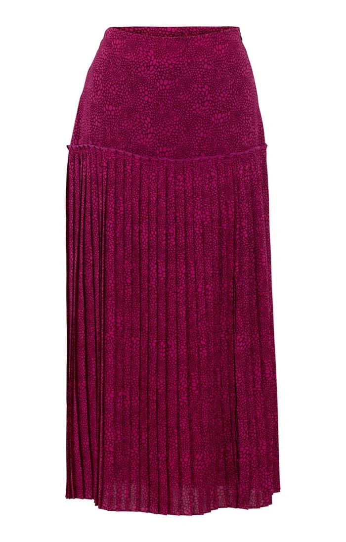 Ladies Marble Print Pleated Skirt 3 Ladies Marble Print Pleated Skirt