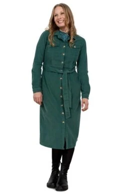 Ladies Lily & Me Midi Shirt Dress -Denim Dreams Store TQ23610SAGEGRN 1