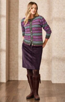 Ladies Short Cord Skirt