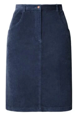 Ladies Short Cord Skirt -Denim Dreams Store TQ50025BLUE 1