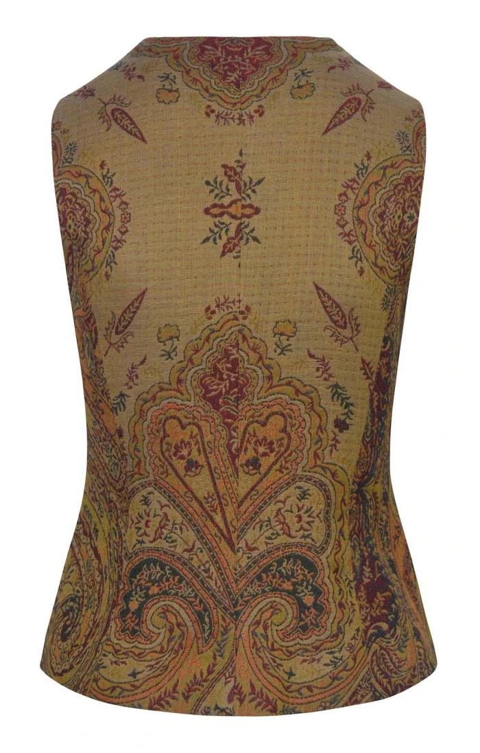 Ladies Jacquard Waistcoat 4 Ladies Jacquard Waistcoat - Image 2