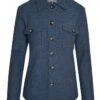 Ladies Boiled Wool Overshirt -Denim Dreams Store TR00417DENIM