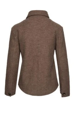 Ladies Boiled Wool Overshirt -Denim Dreams Store TR00417TAUPE 1