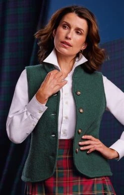 Ladies Boiled Wool Waistcoat