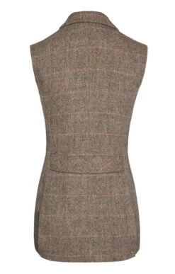 Ladies Harris Tweed Betty Gilet -Denim Dreams Store TR00775BEIGEPINK 3