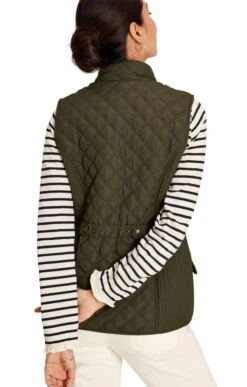 Ladies Joules Minx Quilted Gilet -Denim Dreams Store TR32161HERITAGEGREEN 1