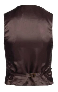 Ladies Tweed Dress Waistcoat -Denim Dreams Store TR40211BROWNWHEATGC 3