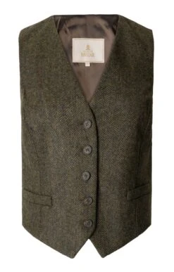 Ladies Tweed Dress Waistcoat -Denim Dreams Store TR40211FORESTGRNHB 1