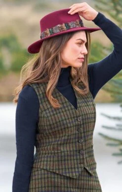 Ladies Tweed Dress Waistcoat